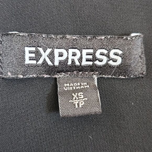 Express Black Polyester Camisole Tank Top, Adjustable Straps, XS - Picture 5 of 9